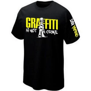 T-Shirt HIP-HOP STREET-ART - GRAFFITI IS NOT A CRIME URBAN ART - PK - Bild 1 von 2