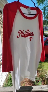 Philadelphia Phillies 3/4 Sleeve Script T - Shirt, Men's Size XL - VF Imagewear - Picture 1 of 7