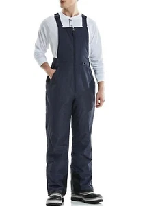 TSLA Men's MEDIUM L Winter Snow Bibs Waterproof Insulated Snowboard Overalls NWT - Picture 1 of 3