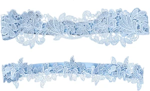 2 Pcs Strumpfband,Strumpfband Blau Hochzeit,Blaues Strumpfband Hochzeit,Strumpfb - Bild 1 von 7