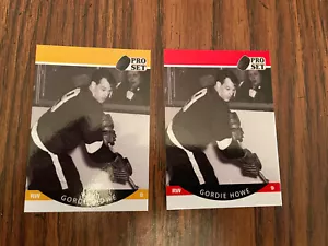 GORDIE HOWE - 2021-22 LEAF PRO SET RED & YELLOW - Picture 1 of 1