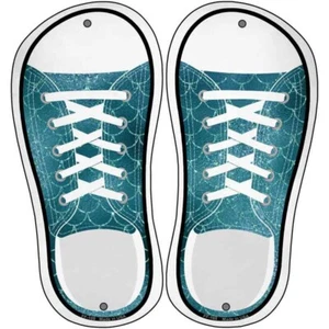 Aqua Scales 8"x4" Metall Aluminium Schuh Umrisse (2er Set) Druck Schild Wandkunst - Bild 1 von 1