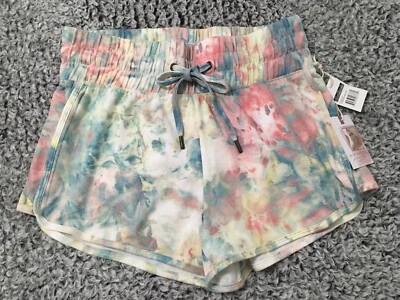 Pantalones Cortos Jessica Simpson Active Talla S Verde Hielo Onda Tie-Dye Cordón Foto 1 de 4