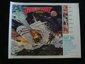 JUGGERNAUT movie poster RICHARD HARRIS OMAR SHARIF 1/2sheet 1974 - Picture 1 of 8