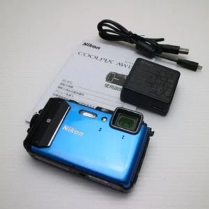 Nikon Digital Camera COOLPIX AW130 Waterproof BLUE UHD 4K Tested Used - Picture 1 of 3