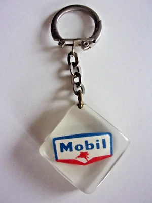 ANCIEN Porte-clé MOBIL KEY RING - Photo 1/2