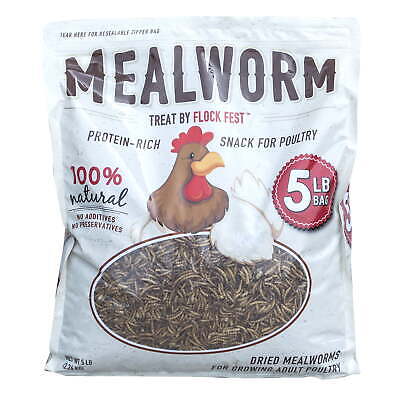  Dried Mealworms for Chickens, Wild Birds, Du...