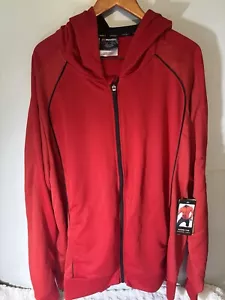AND1 Men's NWT! Red Double Team Full Zip Hoodie Jacket Size 3XL - Picture 1 of 4