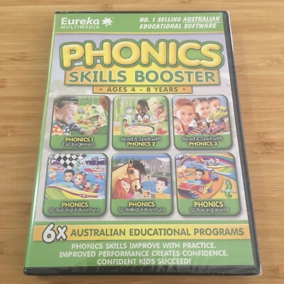 Phonics Skills Booster (Ages 4-8) | Windows PC Educational Software | Brand New - image 1 of 4