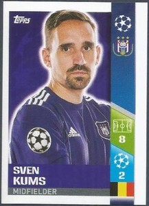  TOPPS CHAMPIONS LEAGUE-2017-18- #354-RSC ANDERLECHT-SVEN KUMS