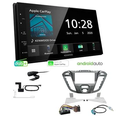 Kenwood Radio Apple CarPlay DAB für Ford Tourneo Transit Custom Nebula anthrazit - Bild 1 von 4