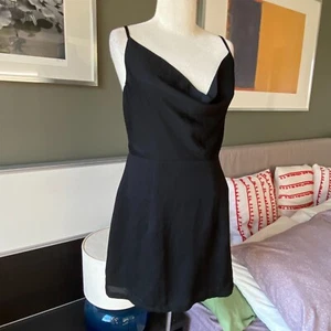 - Princess Polly The Andy Mini Dress Black Little Black Dress NWT US 6 - Picture 1 of 6