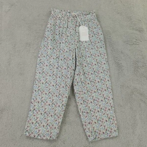 Louise Misha Pants Girls 7 Cream Purple Floral Multi Corduroy Nima Retro Pansy - Picture 1 of 17