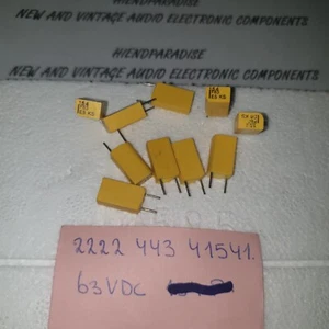 NOS PHILIPS KS443 154pF 63V 1% STYROFLEX HI-END POLYSTYRENE CAPS! 10pcs! - Picture 1 of 1