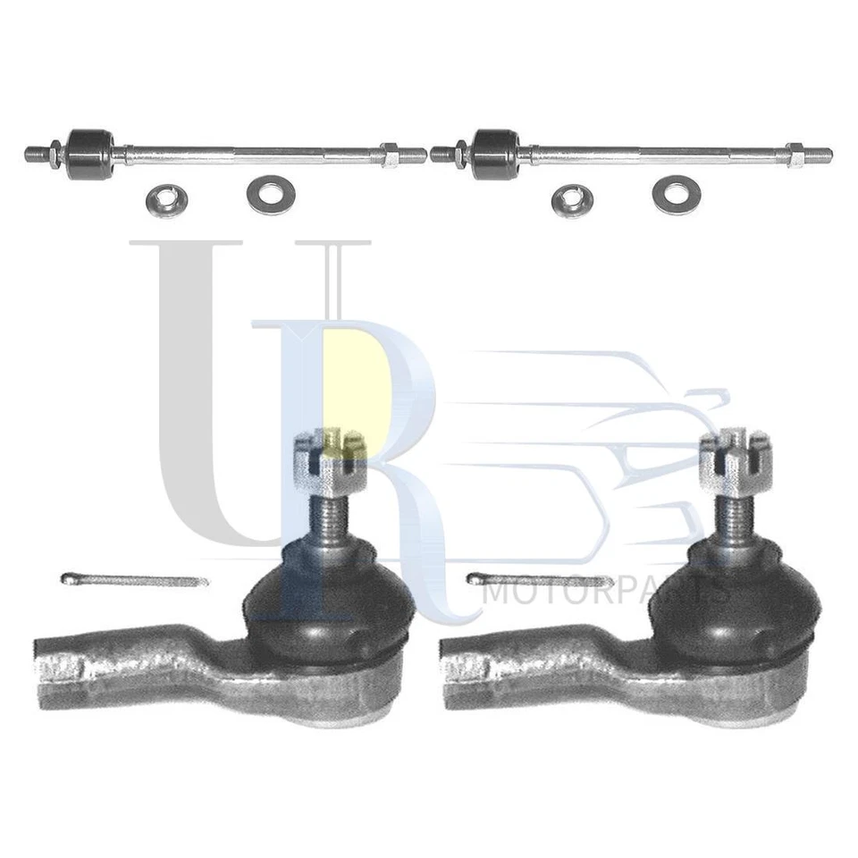 Extremo de barra de amarre exterior delantero interior delantero Delphi 4 piezas para Honda Accord 1982-1988 1989 Foto 1 de 3
