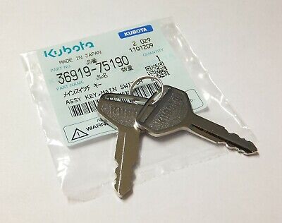 Kubota  L, M & ME Series  Ignition Keys (Pack Of 2) 3691975190 • 10£