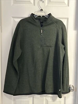 Chaqueta Pullover Verde Magellan Exterior Para Hombres Talla Grande Polar 1/4 Cremallera Excelente Foto 1 de 4
