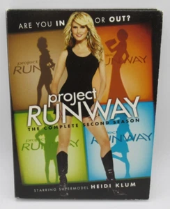 PROJECT RUNWAY: COMPLETE SECOND SEASON, 3-DISC DVD SET, SEASON 2, HEIDI KLUM, FS - Picture 1 of 2