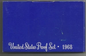 Juego de 5 monedas de prueba de Estados Unidos 1968-S, caja original - Imagen 1 de 1