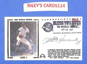 Willie Hernandez signiert Detroit Tigers 1984 World Series FDC First Day Cachet CY - Bild 1 von 2