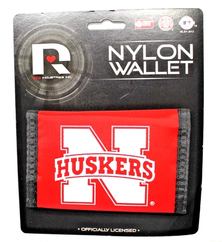NCAA Rico Industries Nylon Trifold Wallet University of Nebraska Cover