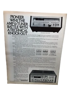 1980 Pioneer SA9800 and TX9800 Amp Tuner Original Print Ad vintage 80s - Picture 1 of 1