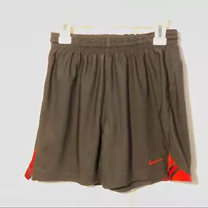 Nike Team Kids Gym Shorts black with red side swoosh M 10-12 - Picture 1 of 5