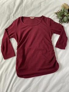 Love U Already Maternity Top Size M Magenta Pre-Owned - Picture 1 of 7