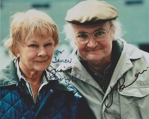 Jim Broadbent & Judi Dench Hand Signed 8x10 Photo Iris James Bond Harry Potter B - Picture 1 of 1