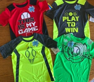 Neu Jungen Größe 4 Top Posten Baseball Sommer Kleidung $ 70 Wohnmobil Neu mit Etikett Jungen Sport T-Shirt - Bild 1 von 8