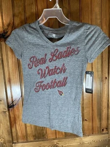 NFL Arizona Cardinals Juniors Shirt Size S-3/5 (Real Ladies Watch Football) - Picture 1 of 9