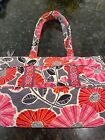 Vera Bradley pinky  flowers pattern quilted tote & shoulder bag