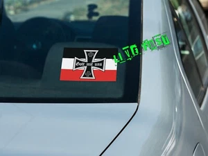 GOTT MIT UNS IRON CROSS STICKER 3X5 imperial germany ww1 german eagle ww1 kaiser - Picture 1 of 2