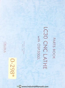 Okuma LC30, OSP5000L Drehmaschine Teile Handbuch 1983 - Bild 1 von 3
