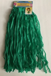 Child LUAU SKIRT OS NEW Green Grass HULA Party FUN KIDS Adjustable Waist COSTUME - Picture 1 of 1