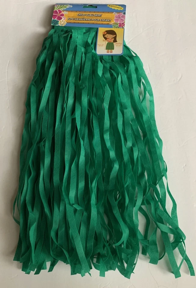 SAIA LUAU INFANTIL OS NOVA Grama Verde HULA Festa DIVERTIDA CRIANÇA Cintura Ajustável FATO - Imagem 1 de 1