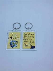 5 Sterne Kabinenbesatzung Schlüsselring - Weihnachtsgeschenk Geschenkidee - Bild 1 von 1