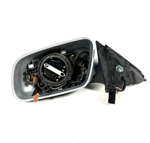 94-01 Audi A4 B5 Front Left Side Mirror 8D0 857 543 A OEM Silver - Picture 1 of 10