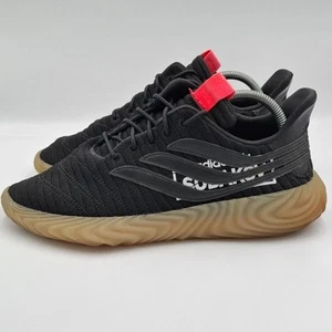 Adidas Sobakov Alphatype Mens Shoes UK 8 Core Black Flash Red Trainers BB7040 - Picture 1 of 11