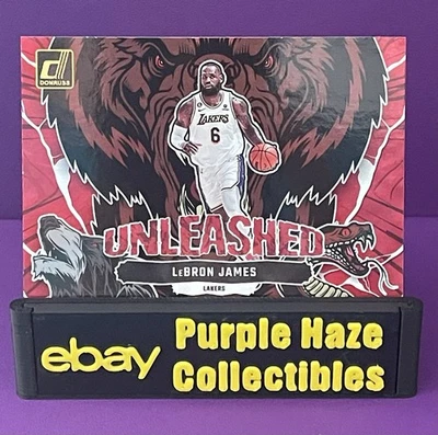 2023-2024 Panini Donruss LeBron James Unleashed Red Laser #1 LA Lakers - Image 1 of 3