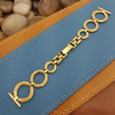 18 мм 1960-х 1970-х годов Hadley желтый золотистый mcm женщины неиспользованный винтажный ремешок для часов - Изображение 1 из 4