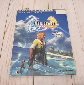 Final Fantasy X Official Strategy Guide Signature Series BradyGames With Poster  - Afbeelding 1 van 17