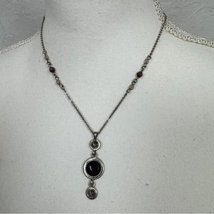 Collana di perle in vetro viola tono argento Lia Sophia gioielli da donna - Foto 1 di 8