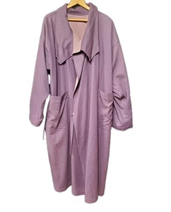 Vintage Japanalia Reversible Pink/Purple Coat Trench Wool Made In USA - Picture 1 of 13