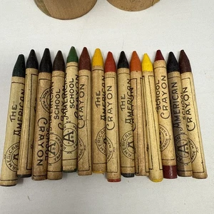 Vintage American Trade Mark Crayons “the American School Crayons” 14 - Picture 1 of 4