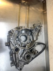 OEM 2011 KAWASAKI KLX110 KLX 110L KLX 110L L LH LEFT ENGINE CASE CRANKCASE CASES - Picture 1 of 12