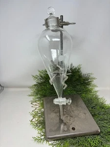 Pyrex Imbuto Separatore in Vetro 1000ml con Tappi e Staffa - Foto 1 di 15