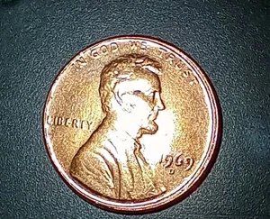 1969 D Penny - Picture 1 of 2