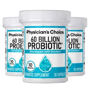 Physician's Choice Probióticos 60 mil millones de UFC - Ayuda a aliviar la flatulencia, la hinchazón - Imagen 1 de 8