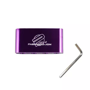 Engine Spark Plug Wire Cable Separator 7/8mm Aluminum Divider Clamp Loom PURPLE - Foto 1 di 9